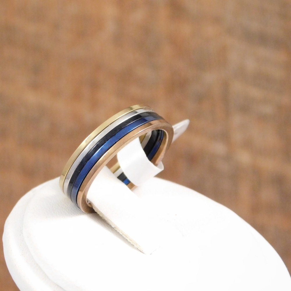 Stackable Skinny Rings Multi-Colored 5 - Picture 3 of 3